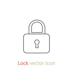 Lock vector icon