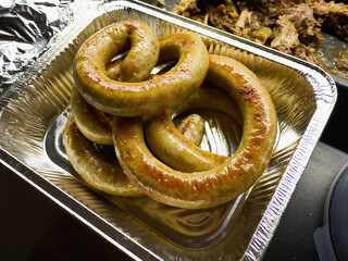 Traditional Danish Medister Medisterpolse sausage