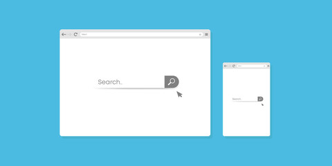 Browser mockup window design vector for pc or phone