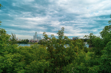 Fototapeta premium Walking along the roads of Irkutsk, Russia , Eastern Siberia
