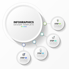 Infographic design template. Creative concept with 4 steps