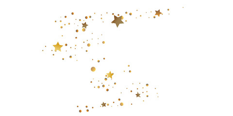 Golden casual confetti background.