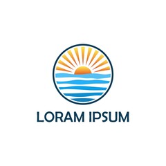 Sunset Beach Logo Design