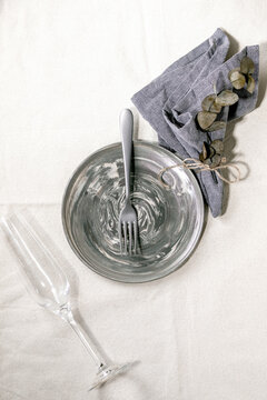 Empty ceramic plate