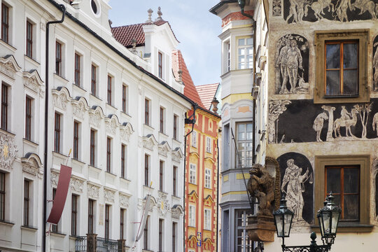 Historic Old Town Prague buildings, Czech Republic