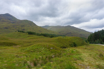 Fototapeta na wymiar Glen Shiel in the Scottish highlands