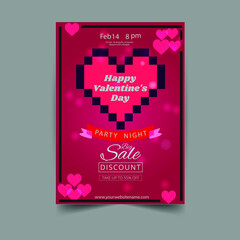 Valentine`s Poster Design Template In This Year