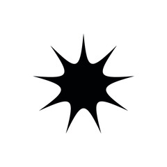 Vector set icons of sun. Vector emblems of sun.