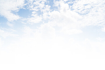 blue sky with white, soft clouds phuket Thailand.