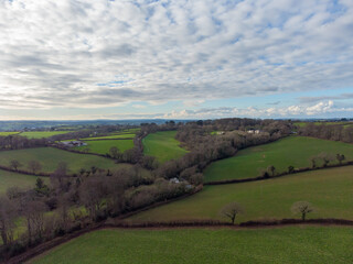 Fototapeta na wymiar aerial views around truro cornwall England uk 