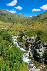 Fototapeta na wymiar river in the mountains (Vorarlberg/Tyrol, Austria)