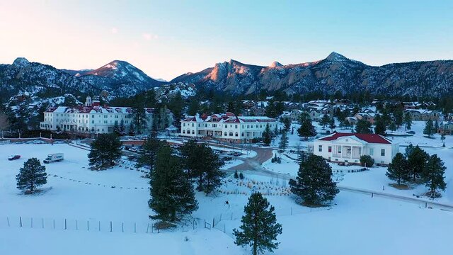 4K Estes Park Colorado Colorado Mountains Colorado Landscape Winter Background