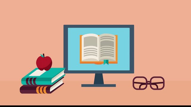 textbooks supplies with ebook and apple elearning animation