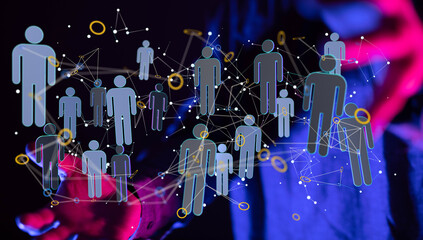 organization chart team concept networking