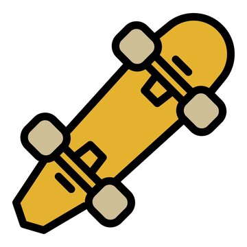 Penny Skateboard Icon. Outline Penny Skateboard Vector Icon For Web Design Isolated On White Background
