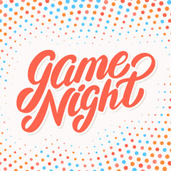 Game night banner.