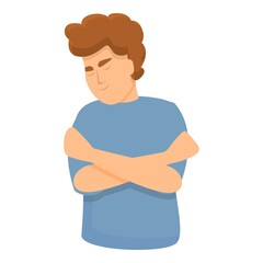 Man self care icon. Cartoon of man self care vector icon for web design isolated on white background