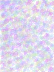 multiple multi-colored spots in the background