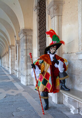 Fototapeta na wymiar Karneval in Venedig gestiefelter Kater
