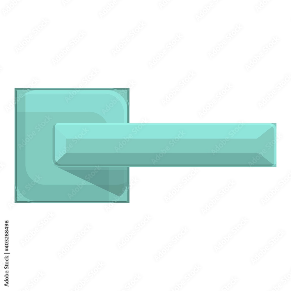 Poster control door handle icon. cartoon of control door handle vector icon for web design isolated on whit