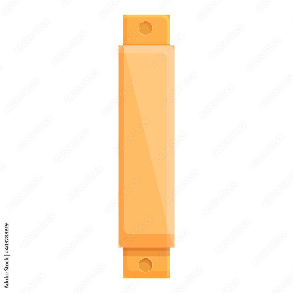 Poster small door handle icon. cartoon of small door handle vector icon for web design isolated on white ba
