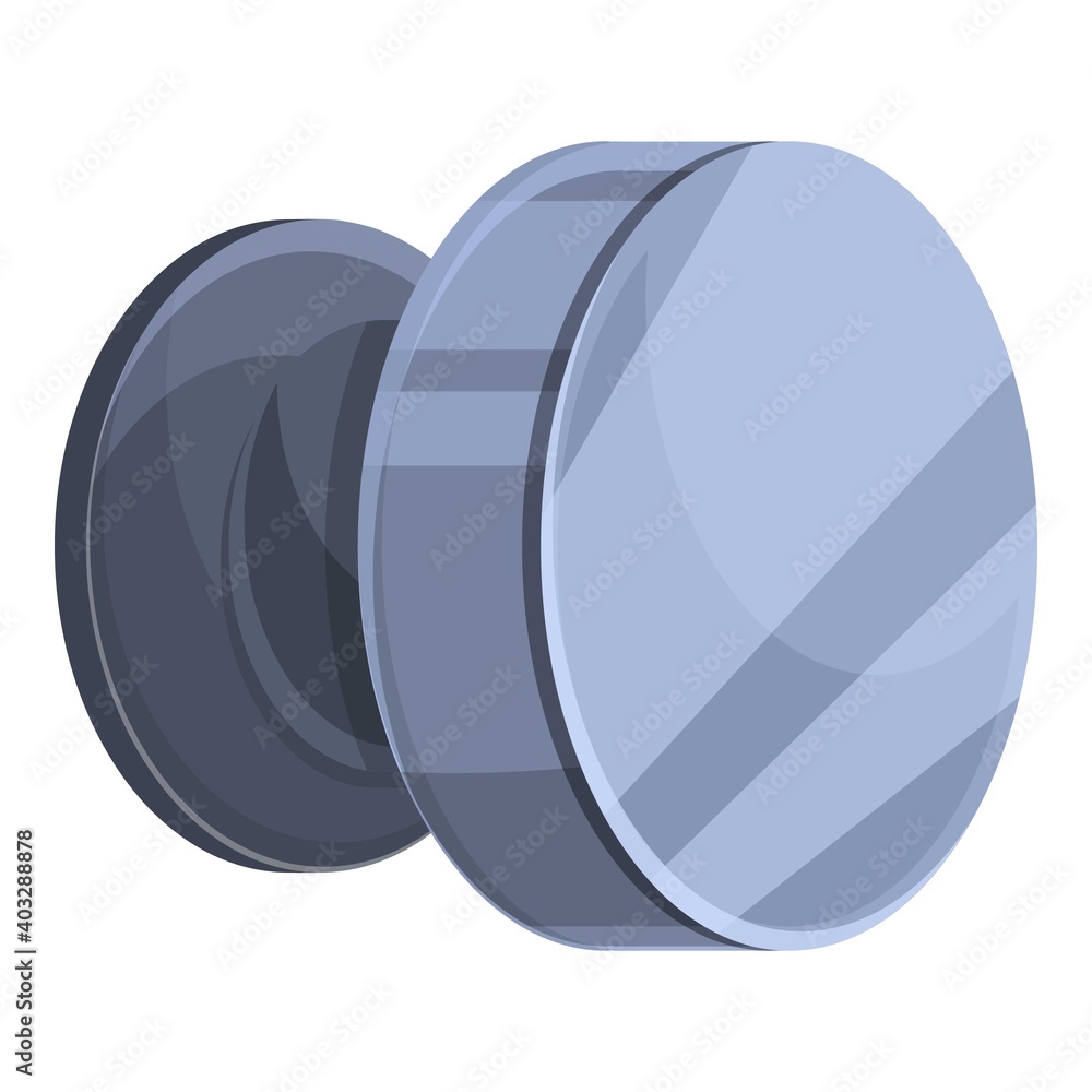 Poster security door handle icon. cartoon of security door handle vector icon for web design isolated on wh