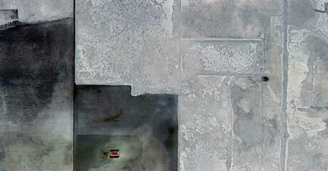final destination, United States, abstract photography of relief drawings in  fields in the U.S.A....