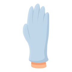 Obraz premium Cold medical gloves icon. Cartoon of cold medical gloves vector icon for web design isolated on white background