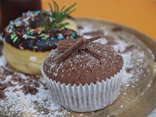 Donut mit Schokolade