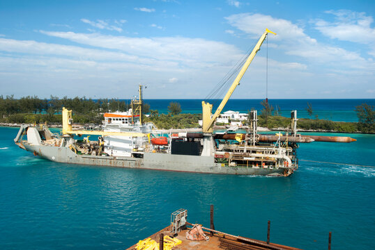 Industrial Ship in Nassau Harbour