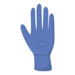 Nitrile medical gloves icon. Cartoon of nitrile medical gloves vector icon for web design isolated on white background