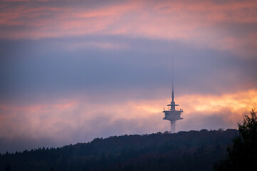 Fernsehturm  im Abendlicht © just-foto.de