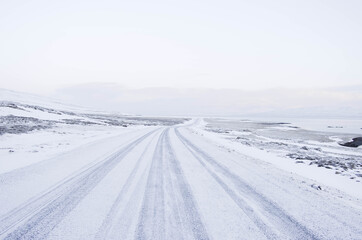 road in snow