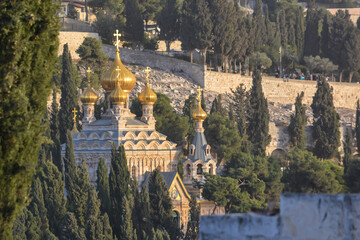 Fototapeta premium Church of St. Mary Magdalene in Gethsemane.