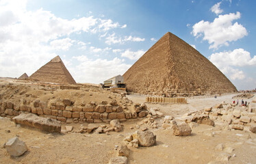 Fototapeta na wymiar Giza Pyramid Complex. Africa, Egypt
