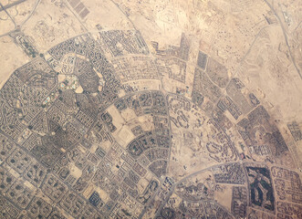 Beautiful view from the airplane window