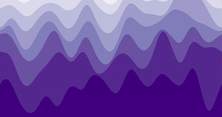 Abstract waves background. Loopable smoothly moving curves in purple colors. Charming footage.