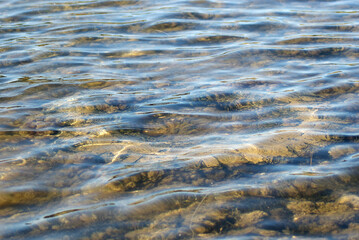 Ripples in the water. Sea wave background