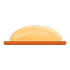 Dough bakery icon. Cartoon of dough bakery vector icon for web design isolated on white background
