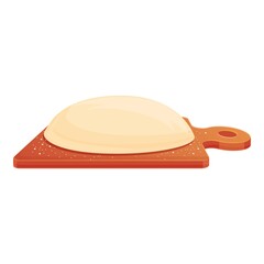 Homemade dough icon. Cartoon of homemade dough vector icon for web design isolated on white background