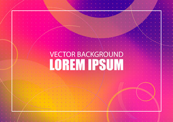 Creative geometric wallpaper. Trendy gradient shapes composition. Vector abstract background template. Eps10 vector.