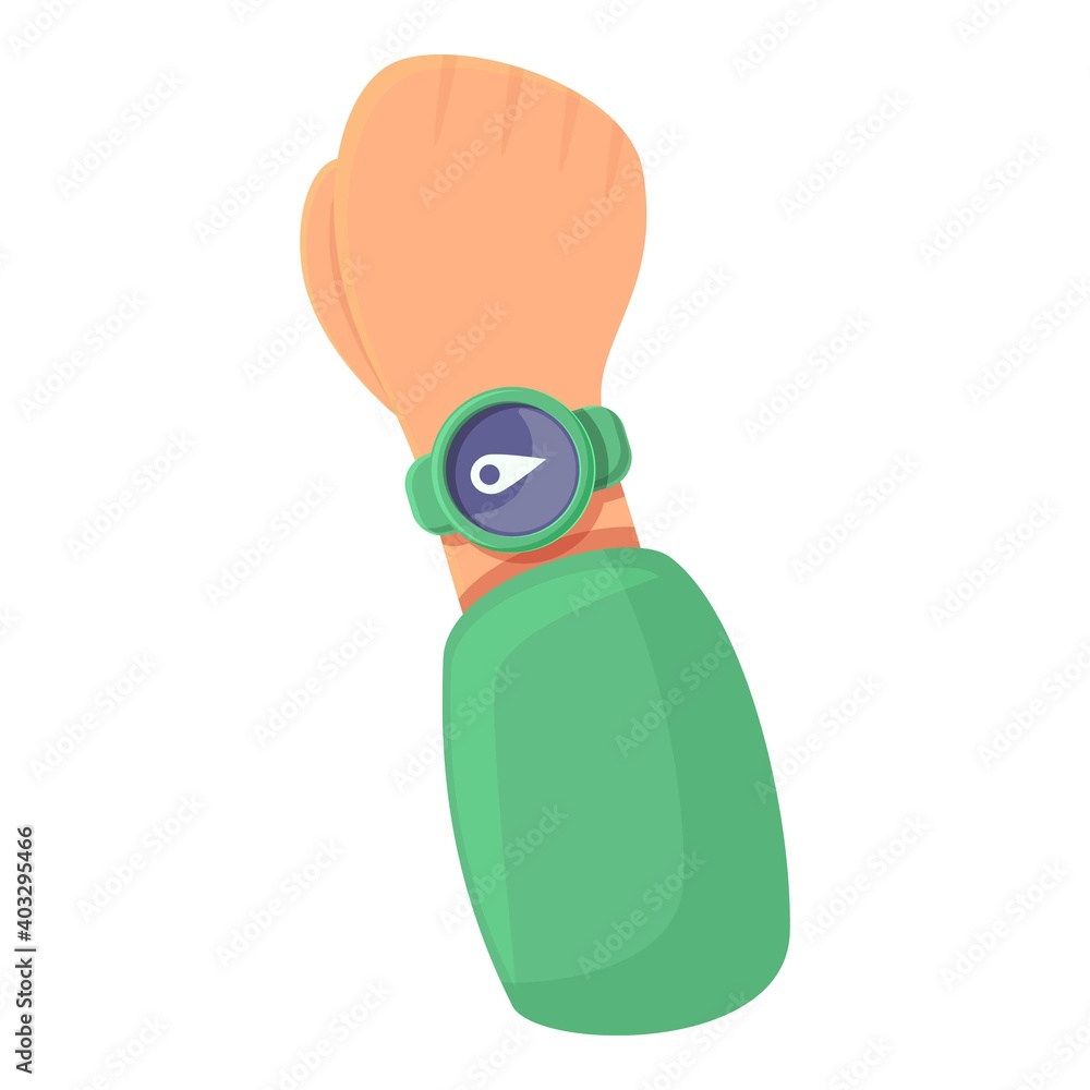 Aufkleber smart watch gps location icon. cartoon of smart watch gps location vector icon for web design isolat