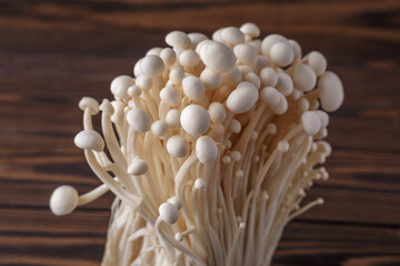 Enoki mushroom, Golden needle mushroom group of golden needle Mushroom.Enoki, also known as velvet...