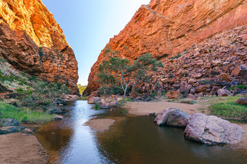 Stream in Macdonnell Ranges National Park, Australia