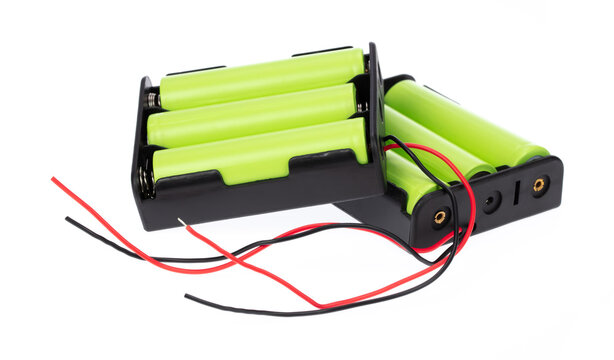 Battery Charger with 3.7V 18650 Lithium Battery Rechargeable isolated on white background