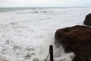 Cyclone Bella at Cathedrals Beach in Galician Coast