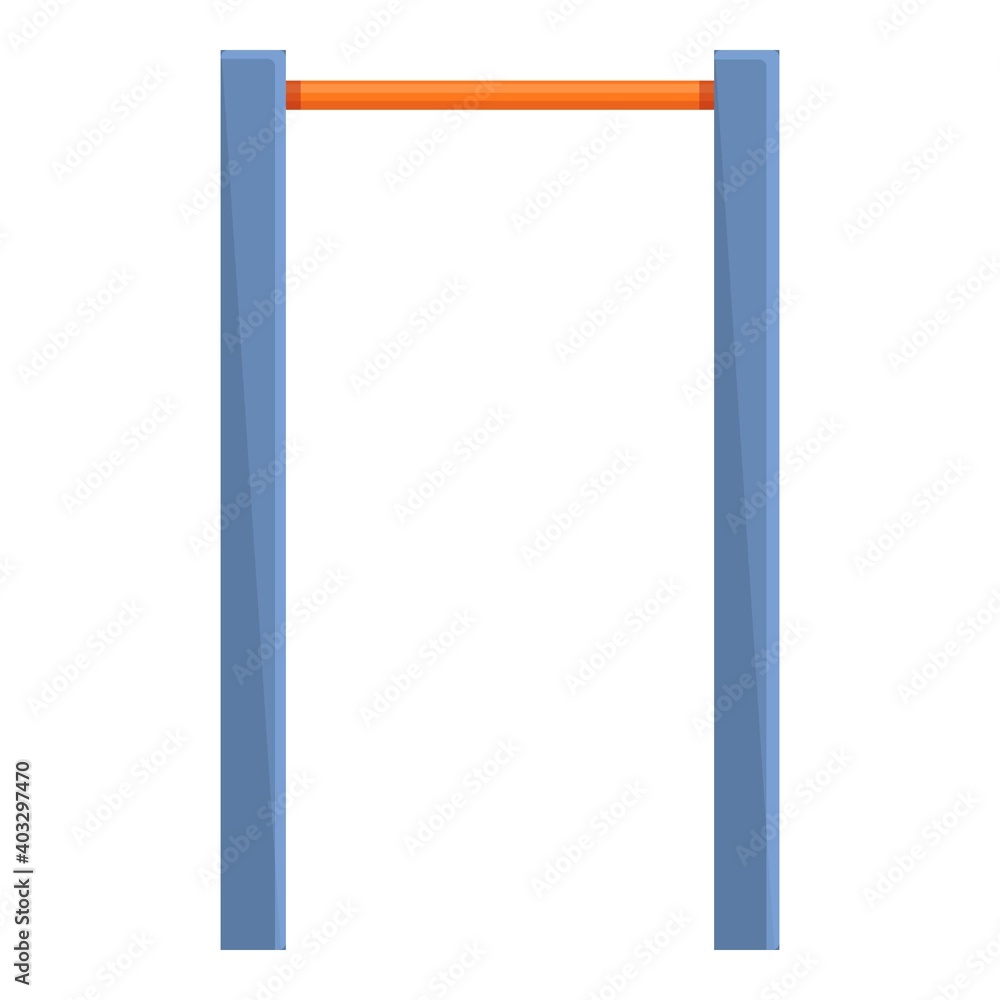 Poster horizontal bar icon. cartoon of horizontal bar vector icon for web design isolated on white backgrou