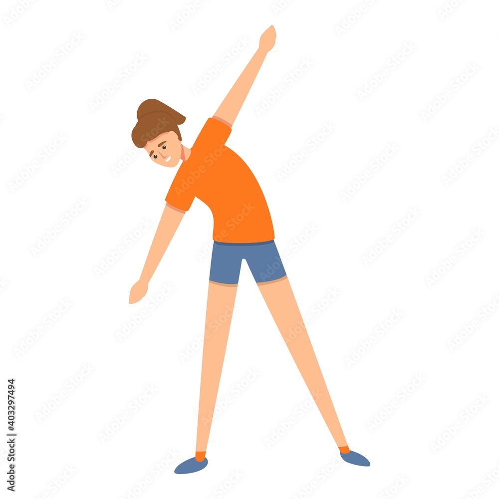 Poster gym exercise icon. cartoon of gym exercise vector icon for web design isolated on white background