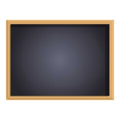 School chalkboard icon. Cartoon of school chalkboard vector icon for web design isolated on white background