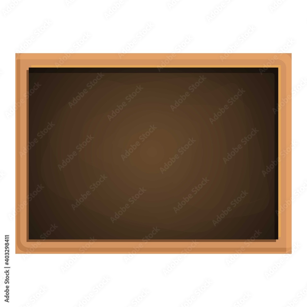Poster draw chalkboard icon. cartoon of draw chalkboard vector icon for web design isolated on white backgr